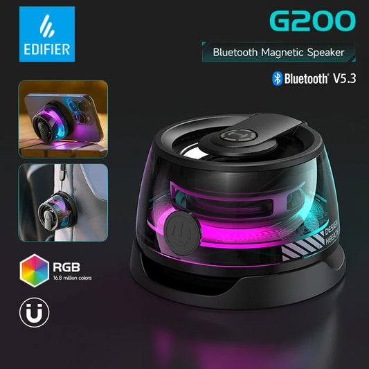 Edifier Magnetic Portable Bluetooth Speaker HECATE G200 Mini Sound Box Bluetooth 5.3 RGB