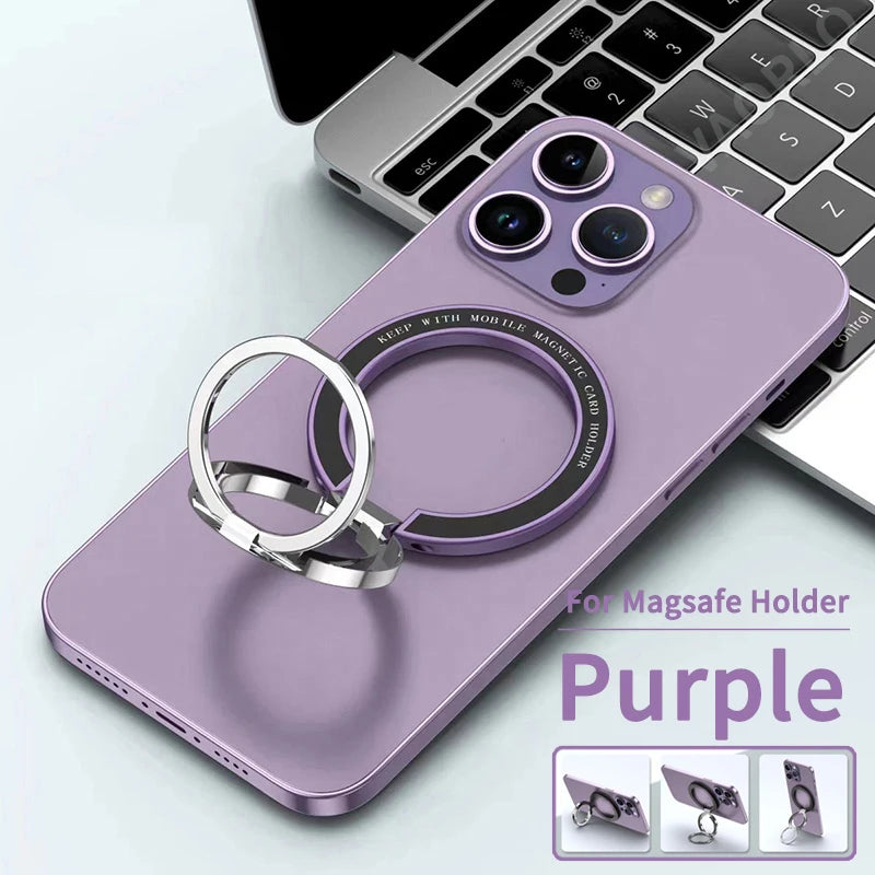 For MagSafe Phone Magnetic Finger Ring Holder for Iphone