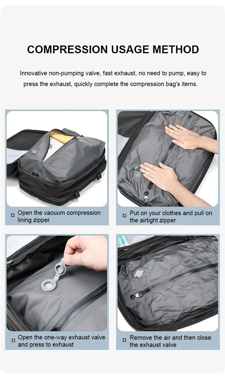 Men and Women Vacuum Backpack  with Air Pump