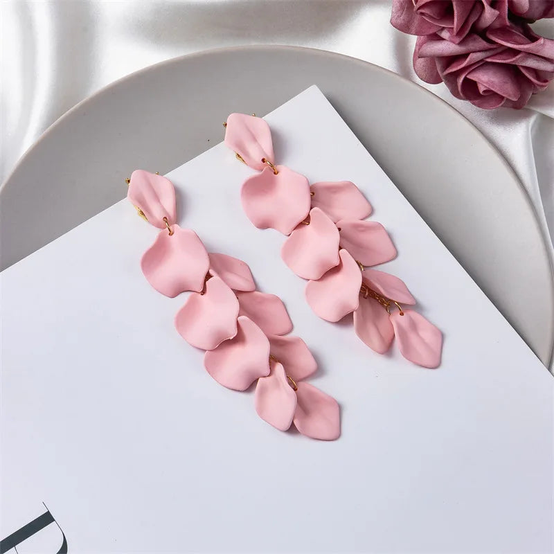 Fashion women Clip on Earrings Jewelry Exquisite Acrylic Oorbellen Clips Luxury Women's Prom Party Earrings