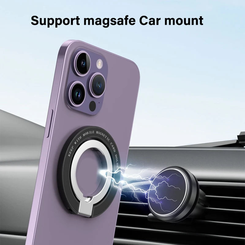 For MagSafe Phone Magnetic Finger Ring Holder for Iphone