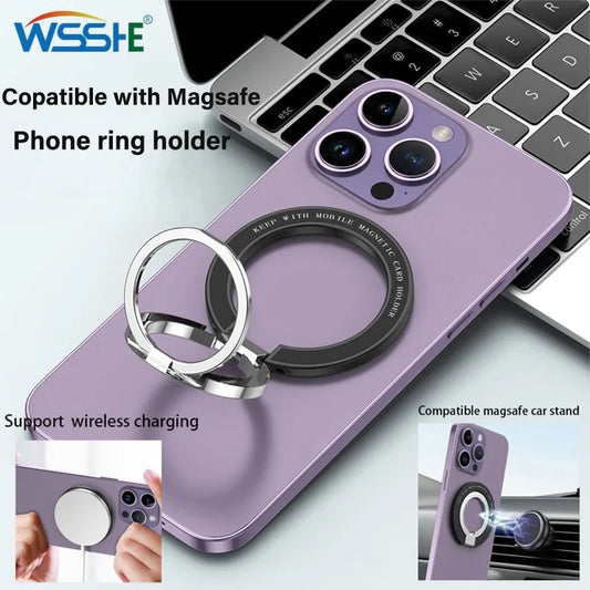 For MagSafe Phone Magnetic Finger Ring Holder for Iphone