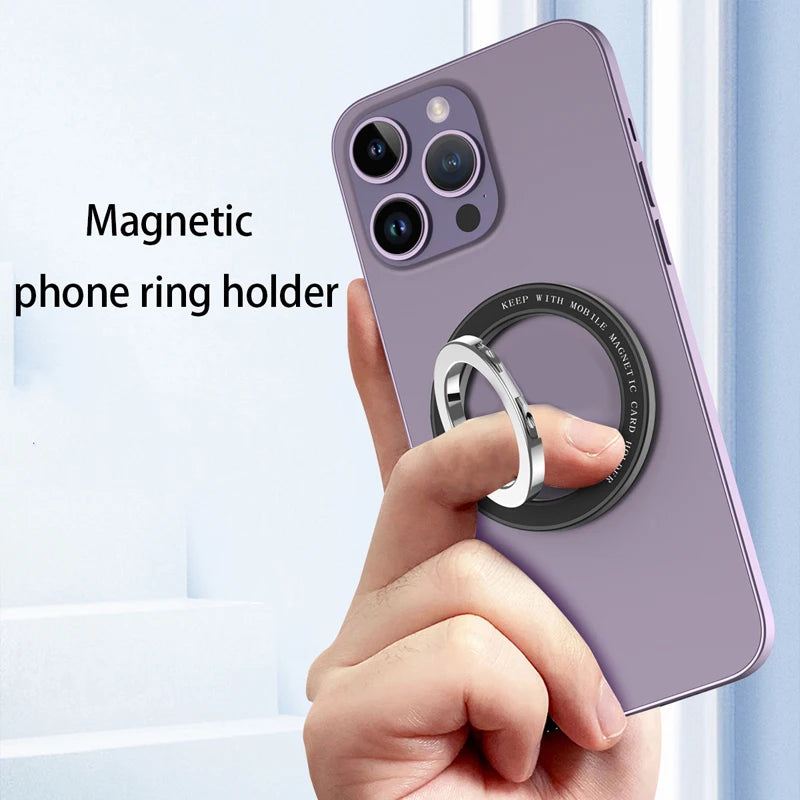 For MagSafe Phone Magnetic Finger Ring Holder for Iphone